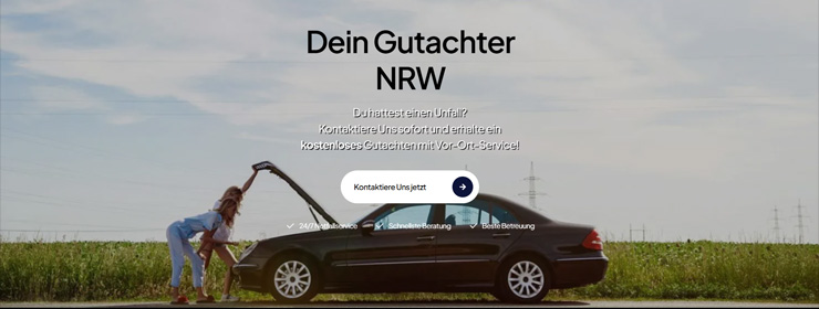 Dein Gutachter NRW - KFZ-Sachverständigen Website